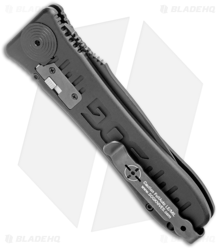 SOG Spec Elite I Automatic Knife (3.5" Black) SE-52