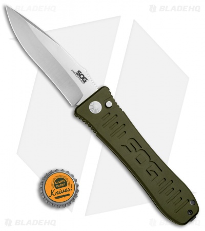 SOG Knives Spec Elite II Large Automatic Knife OD Green (4" Satin) SE-61OD