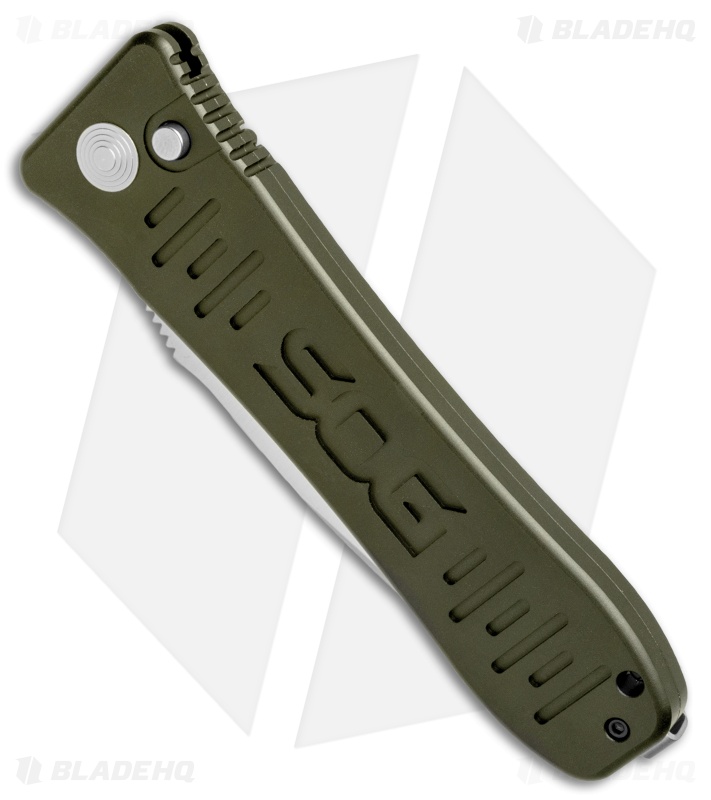 SOG Knives Spec Elite II Large Automatic Knife OD Green (4" Satin) SE-61OD