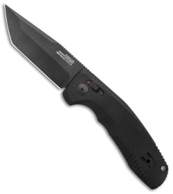 SOG Knives SOG-TAC AU Tanto Auto Knife Black Aluminum (3.4" Black)*DISC*