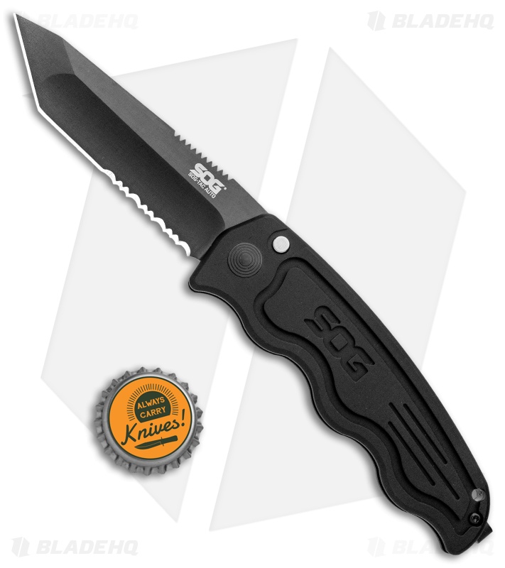 SOG-TAC Tanto Automatic Knife Black Aluminum (3.5