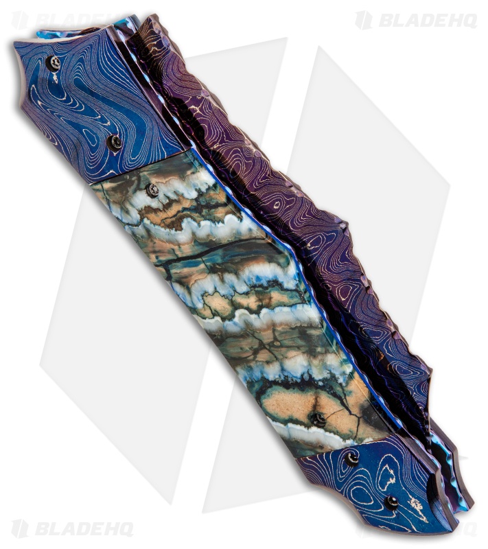 Kyle Vallotton Custom Proto Executioner Alien #2 Automatic Knife Mammoth Molar