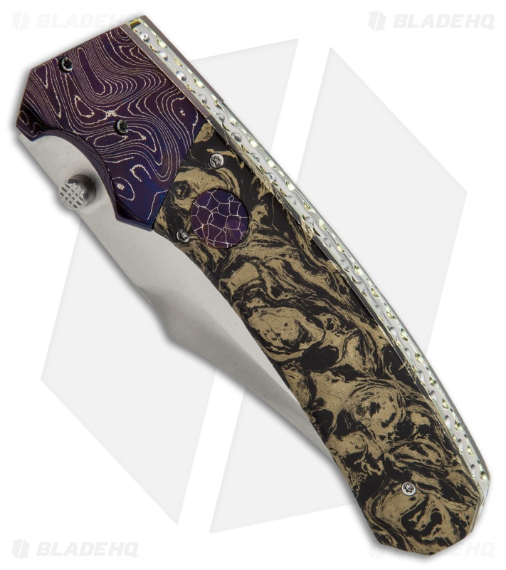 Rainy & Cory Vallotton Freedom Fighter D/A Automatic Knife M3 Mokume (4" Satin)
