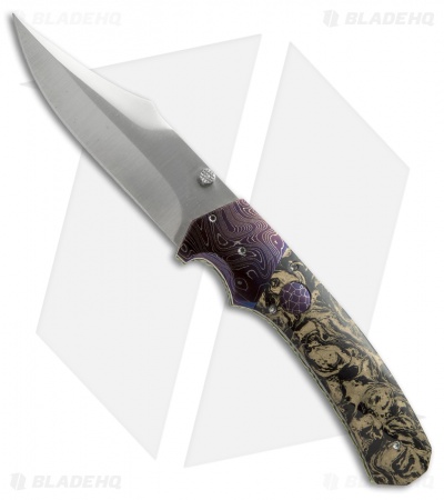 Rainy & Cory Vallotton Freedom Fighter D/A Automatic Knife M3 Mokume (4" Satin)