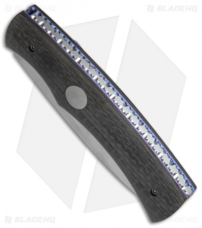 Rainy Vallotton Custom Hunter Automatic Knife Carbon Fiber (3.5" Satin)