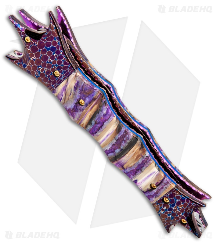 Rainy Vallotton Prototype Warlock's Apprentice Auto Knife Mammoth/Dragon Skin