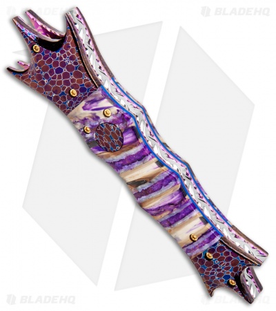 Rainy Vallotton Prototype Warlock's Apprentice Auto Knife Mammoth/Dragon Skin