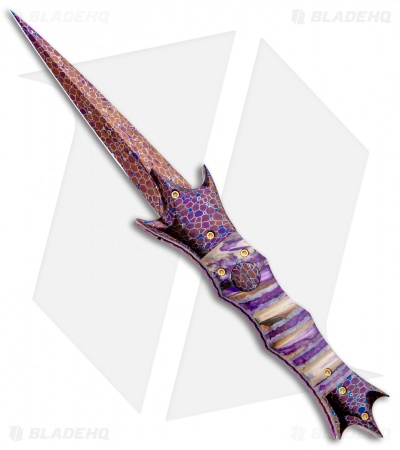 Rainy Vallotton Prototype Warlock's Apprentice Auto Knife Mammoth/Dragon Skin