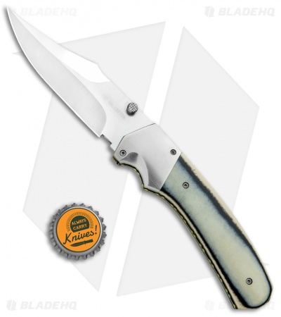 Rainy & Cory Vallotton Freedom Fighter D/A Automatic Knife Ivory Micarta #5