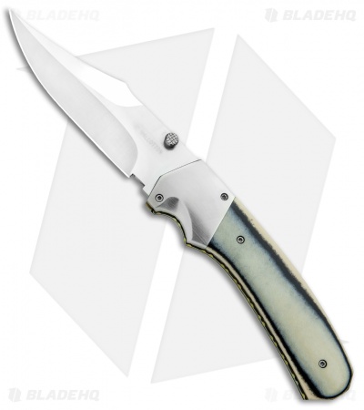 Rainy & Cory Vallotton Freedom Fighter D/A Automatic Knife Ivory Micarta #5