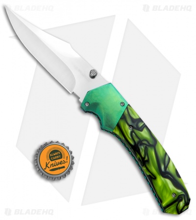 Rainy & Cory Vallotton Custom Freedom Fighter D/A Automatic Knife Kirinite #8