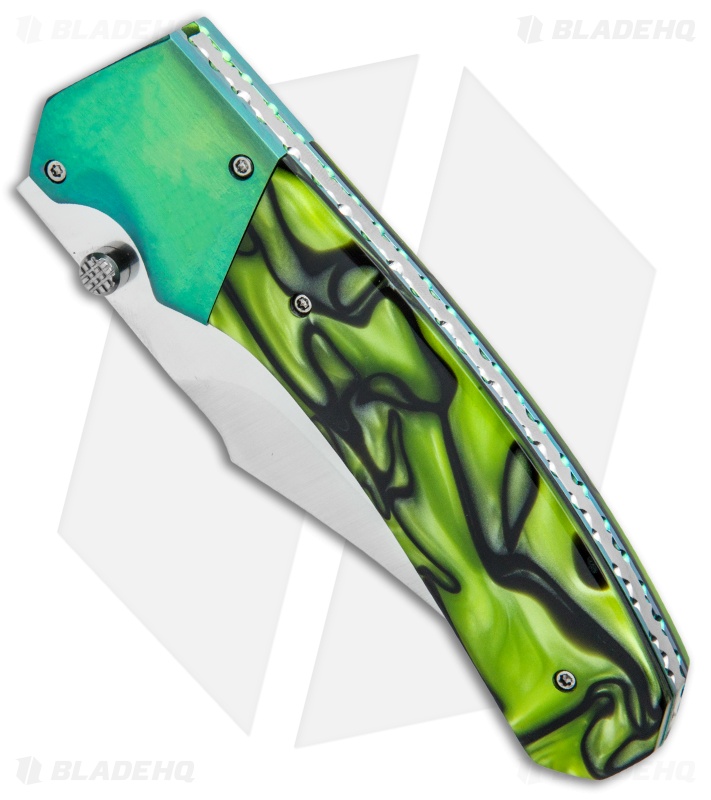 Rainy & Cory Vallotton Custom Freedom Fighter D/A Automatic Knife Kirinite #8