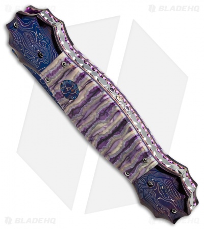 Rainy Vallotton Morning Star Mace Automatic Knife Mammoth Molar (4.5" Damascus)