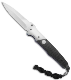 Vallotton Custom Merc Series 2 D/A Automatic Knife Carbon Fiber (5" Satin)