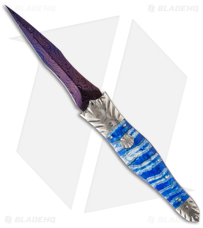 Rainy Vallotton Custom Wicked Blossom Automatic Knife (4.25