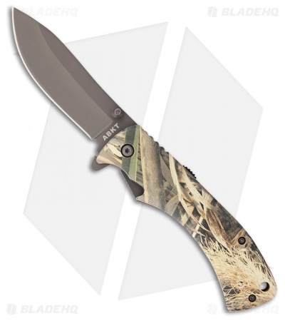 ABKT 028 Spring Assisted Knife RealTree Max Camo (3.25" Gray)
