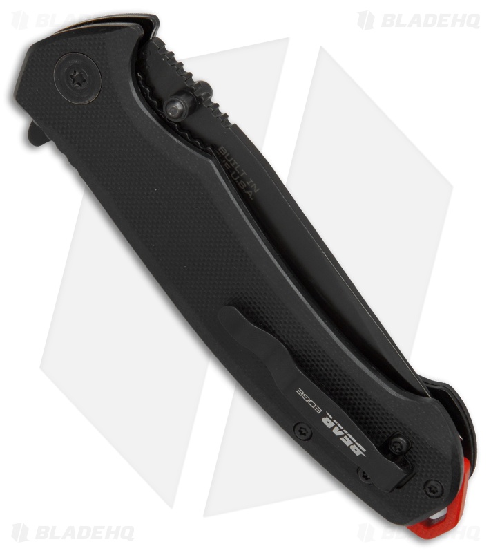Bear Edge 61112 Spring Assisted Knife Black G-10  (3.5" Black) 