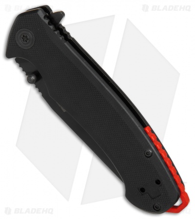 Bear Edge 61112 Spring Assisted Knife Black G-10  (3.5" Black) 