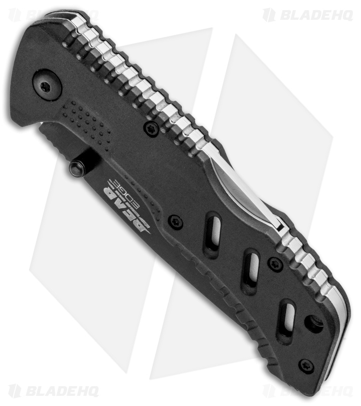 Bear Edge Spring Assisted Lock Back Knife Black (3" Black) 61117