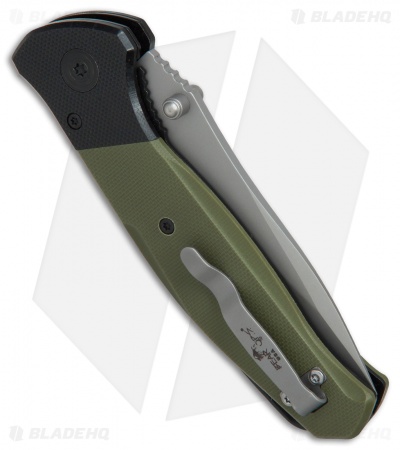 Bear OPS Bear Swipe IV  Spring Assisted Knife OD Green G-10 (3.25" Bead Blast) 