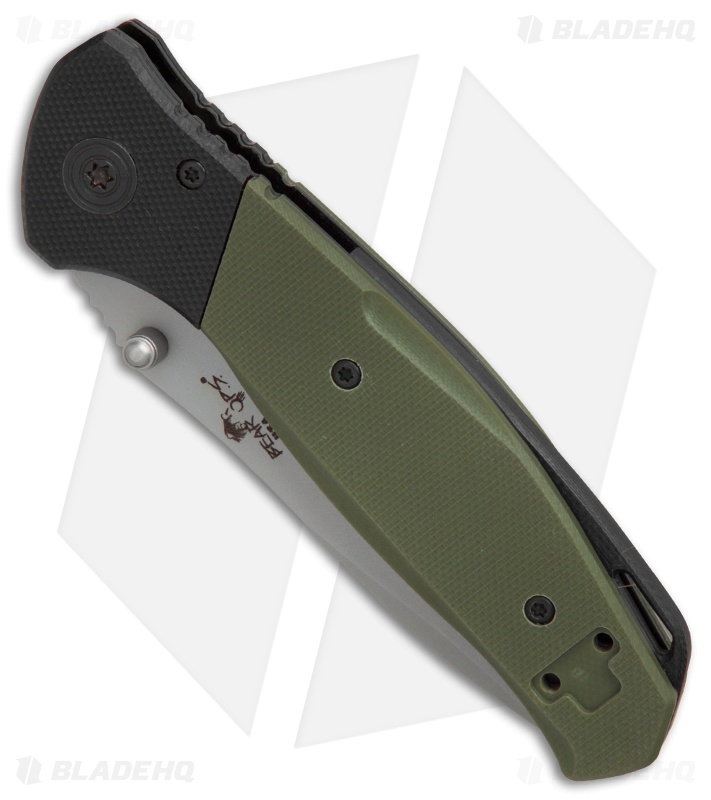 Bear OPS Bear Swipe IV Spring Assisted Knife OD Green G-10 (3.25