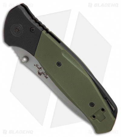 Bear OPS Bear Swipe IV  Spring Assisted Knife OD Green G-10 (3.25" Bead Blast) 