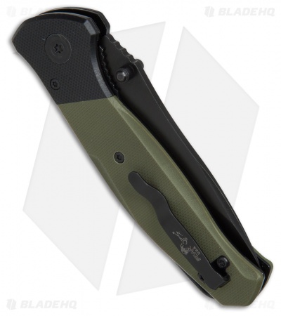 Bear OPS Bear Swipe IV  Spring Assisted Knife OD Green G-10 (3.25" Black) 