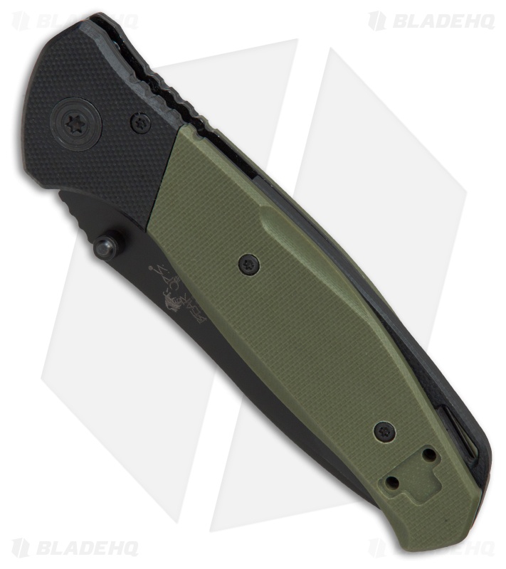 Bear OPS Bear Swipe IV Spring Assisted Knife OD Green G-10 (3.25