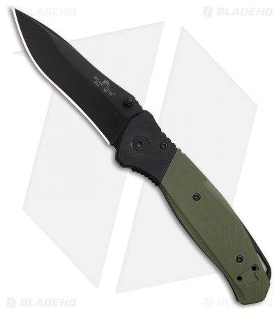 Bear OPS Bear Swipe IV  Spring Assisted Knife OD Green G-10 (3.25" Black) 