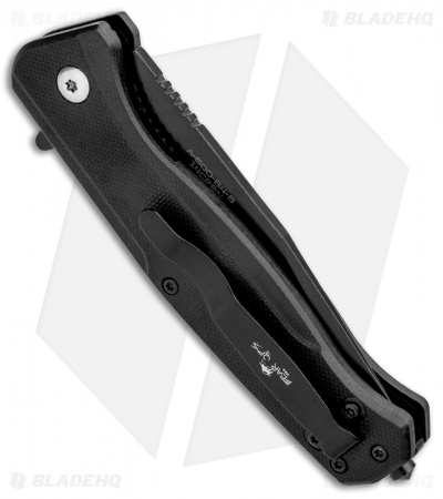 Bear Ops Bear Swipe IV Spring Assisted Knife W/ Rescue Hook G-10 (3.25" Black)