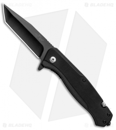Bear Ops Bear Swipe IV Spring Assisted Knife W/ Rescue Hook G-10 (3.25" Black)