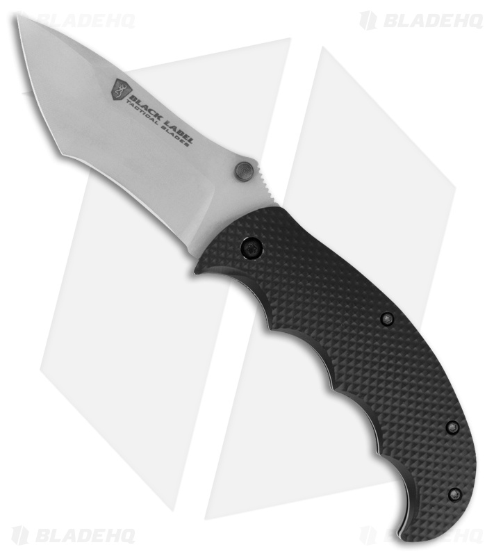 Browning Pandemonium Spring Assisted Knife Black G-10 (3.5" Gray)