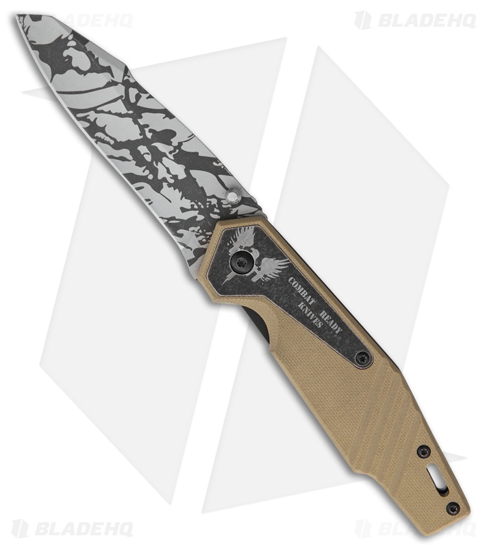 Combat Ready Falcon Sheepsfoot Spring Assisted Knife (3.375
