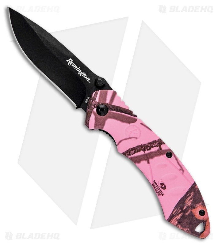 Remington F.A.S.T. 2.0 Spring Assisted Knife Pink Aluminum (3" Black) R20009
