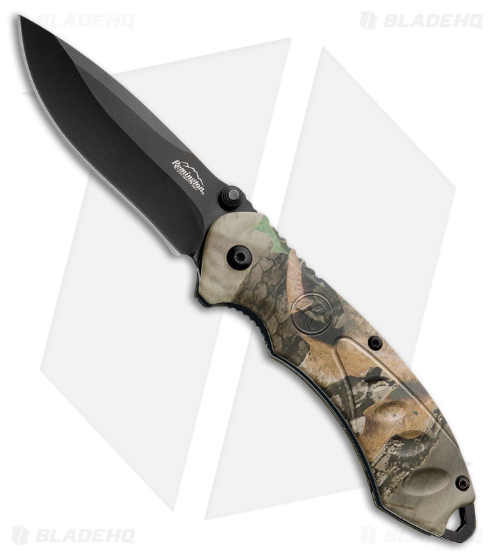 Remington Sportsman F.A.S.T. Spring Assisted Knife Green Camo (3" Black)