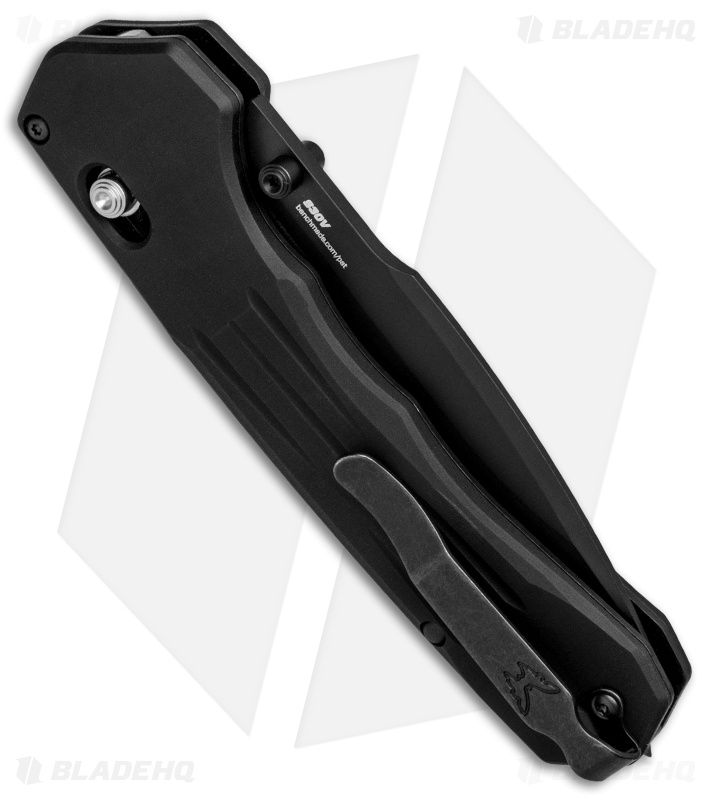 Benchmade 407SBK Vallation AXIS-Assist Knife Black (3.7" Black Serr)