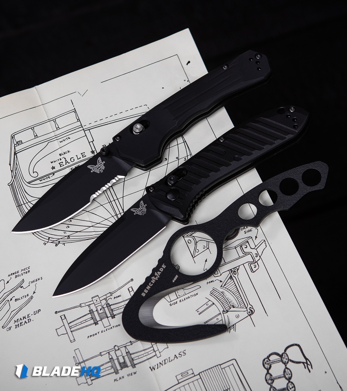 Benchmade 427SBK Mini Vallation AXIS-Assist Knife Black (3.2" Black Serr)