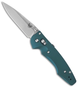 Benchmade Large Emissary 3.5 AXIS-Assist Knife Aqua (3.45" Satin) 477-1