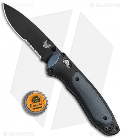 Benchmade 590SBK Boost AXIS-Assist Knife Black/Gray (3.7" Black Serr)