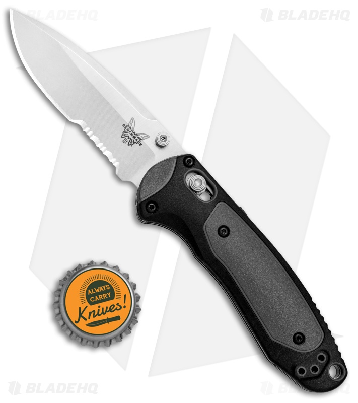 Benchmade 595S Mini Boost AXIS-Assist Knife Black/Gray (3.11" Satin Serr)