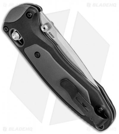 Benchmade 595S Mini Boost AXIS-Assist Knife Black/Gray (3.11" Satin Serr)