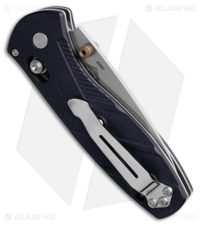 Benchmade Mini Barrage AXIS-Assist Knife Blue Richlite (2.91" Satin) 585-03