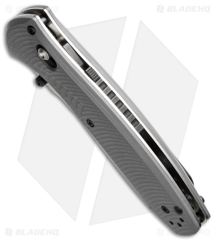 Benchmade Barrage AXIS-Assist Knife Gray G-10 (3.6" Black Serr) 580SBK-2