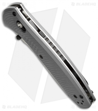 Benchmade Barrage AXIS-Assist Knife Gray G-10 (3.6" Black Serr) 580SBK-2