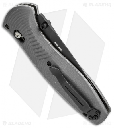 Benchmade Barrage AXIS-Assist Knife Gray G-10 (3.6" Black Serr) 580SBK-2