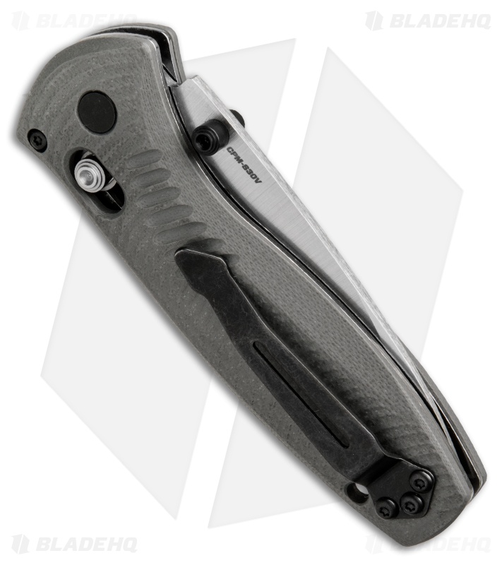 Benchmade Mini Barrage Knife Gray w/ Satin Drop Point