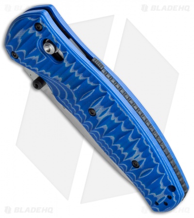 Benchmade Volli AXIS-Assist Knife Blue G-10 (3.26" Satin) 1000001-1601