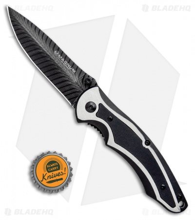 Boker Magnum Backbone Spring Assisted Liner Lock Knife Black (3.25" Black)