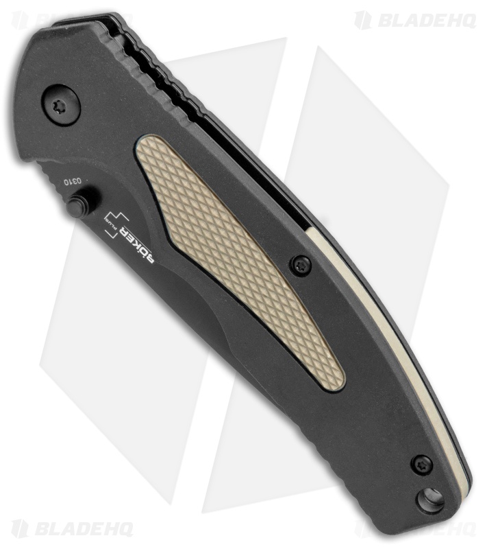 Boker Plus Gemini NGA Spring Assisted Knife Black/Coyote (3.5" Black) 01BO505