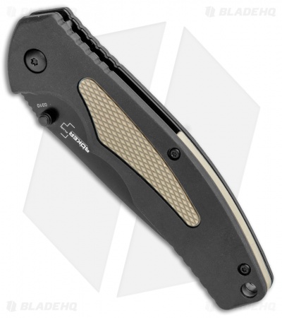 Boker Plus Gemini NGA Spring Assisted Knife Black/Coyote (3.5" Black) 01BO505